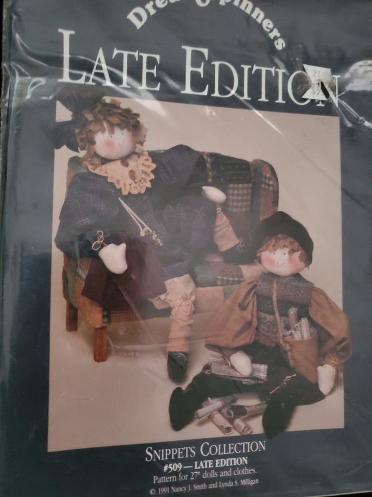 Dream Spinners Late Edition #509 27" Doll & Clothes Sewing Pattern Uncut