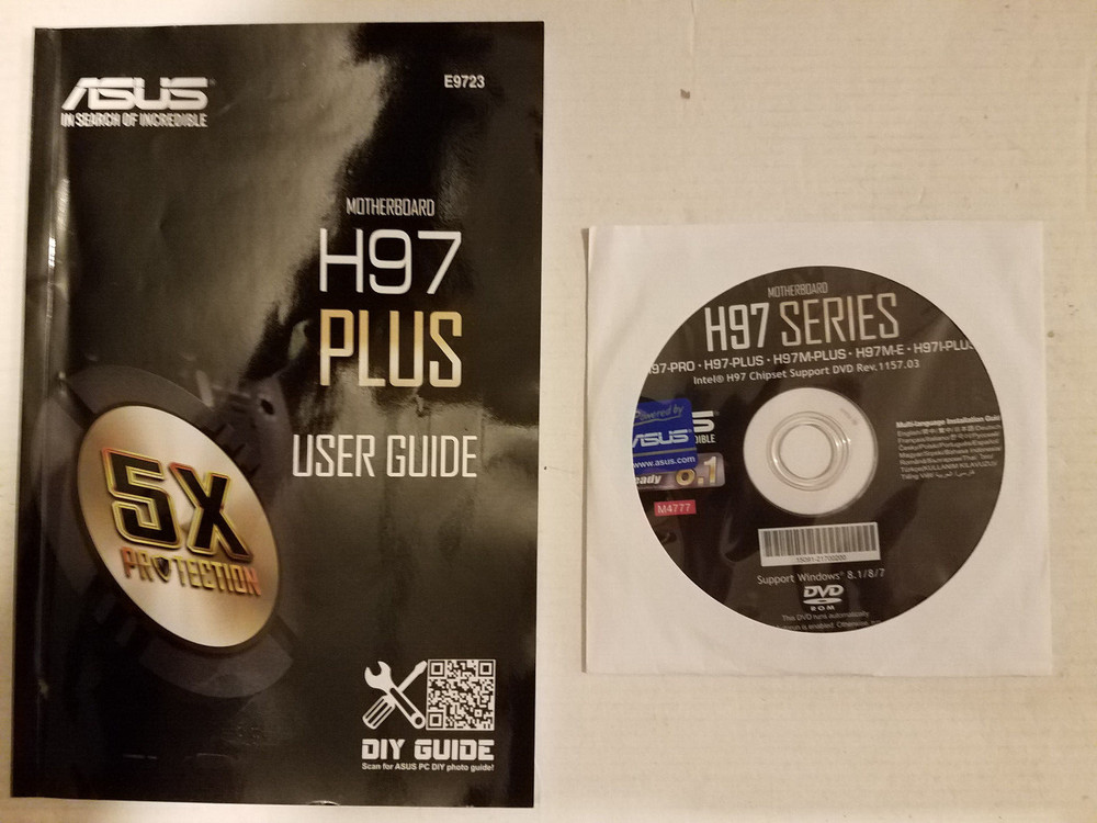 Asus H97 PLUS Manual Drivers and Utilities CD/DVD