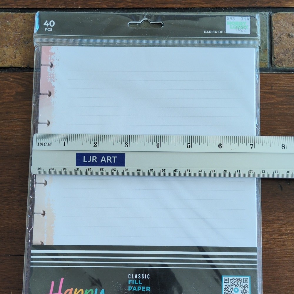 Happy Planner Classic Fill Paper Over 100 Sheets 91/2"X7"