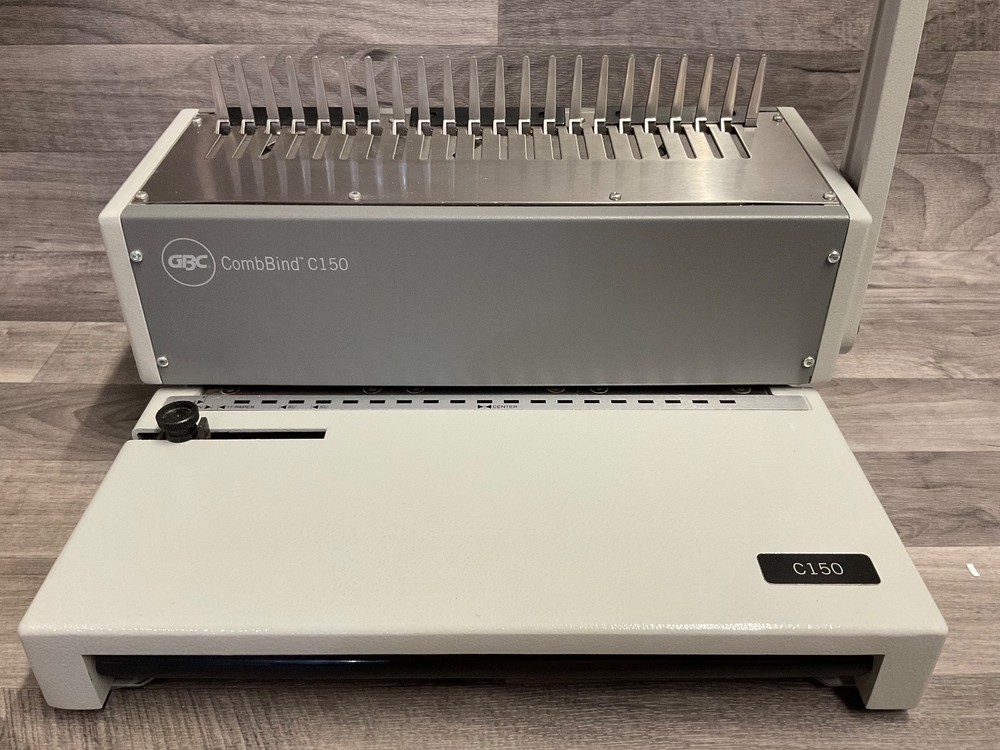 GBC CombBind C150 Heavy Duty Comb Binding Machine - EXCELLENT Condition