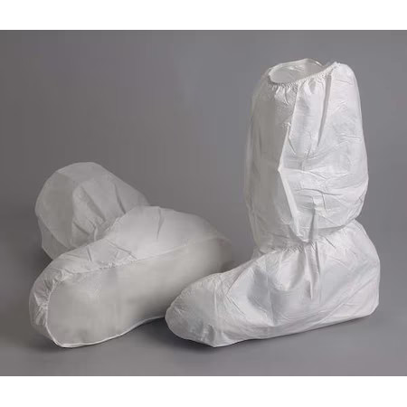 Alpha Pro Tech Bt-A1812-B Disposable Boot Covers, Microbreathe, White, Slip