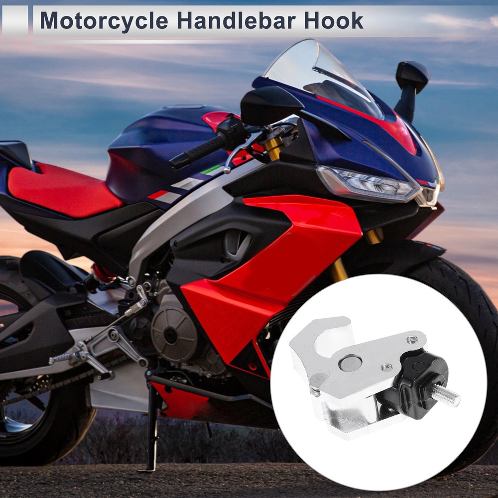 Motorcycle hook 1 set 63mm silver
