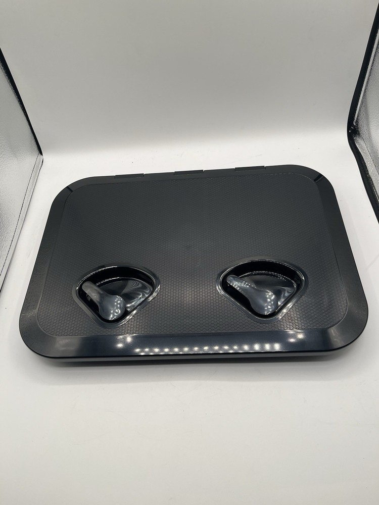 ABS Boat Deck Access Hatch with Lid, 17" X 12", Black