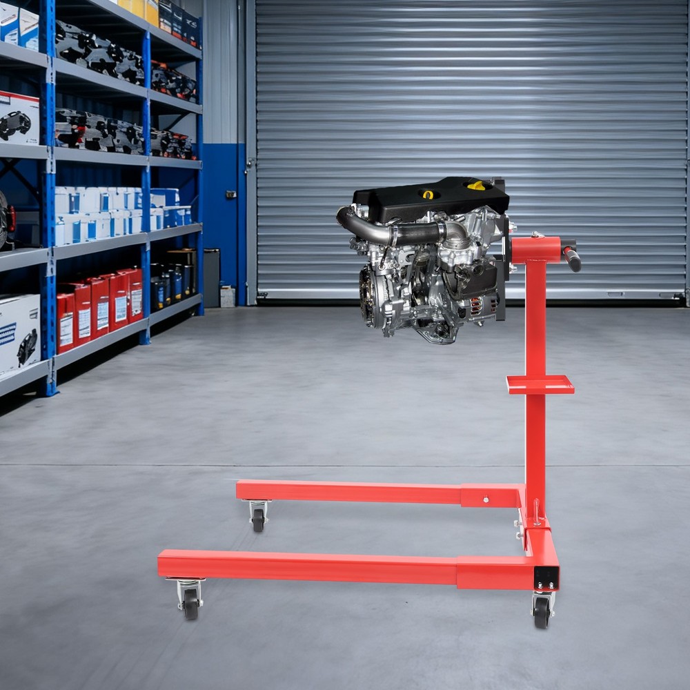360° Rotating Engine Stand, 1250lbs Load Engine Mount, Carbon Steel Engine Stand