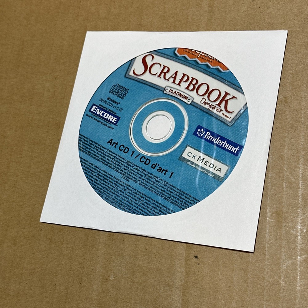 Broderbund Creating Keepsakes Scrapbooking Designer PC Software CD 4 Disks