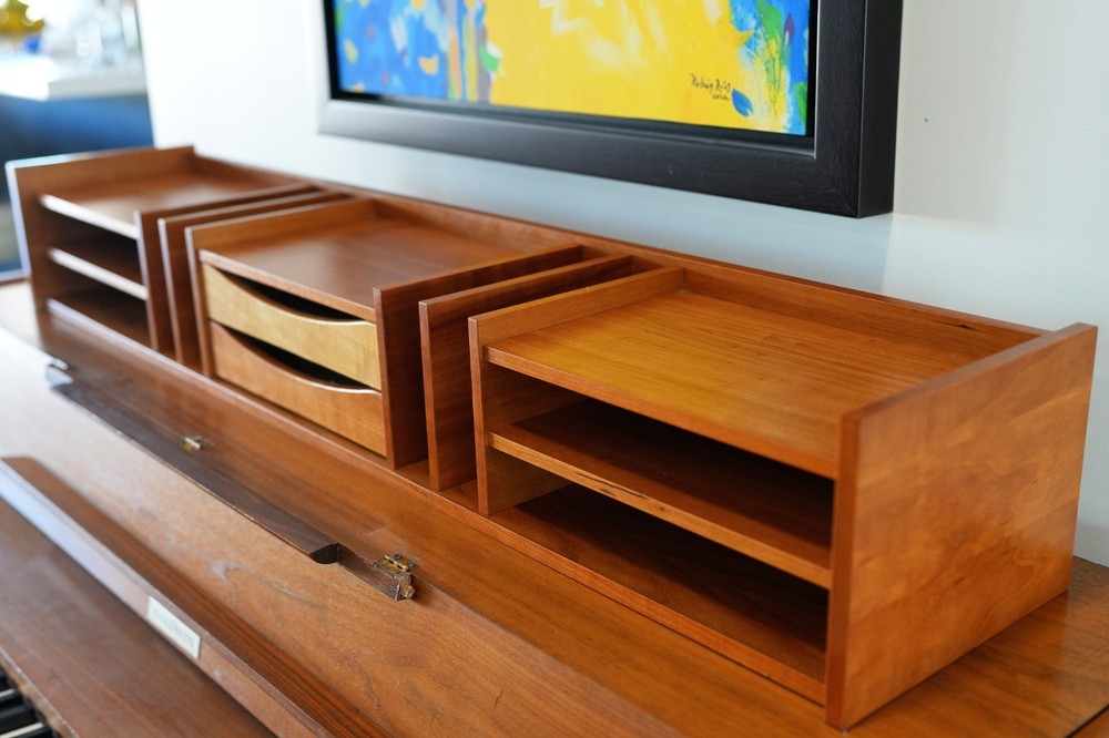 Pedersen & Hansen Teak Desk Organizer | Danish Mid-Century