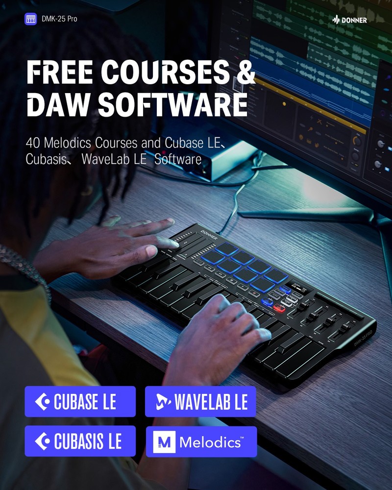 Donner DMK-25 Pro MIDI Keyboard Controller