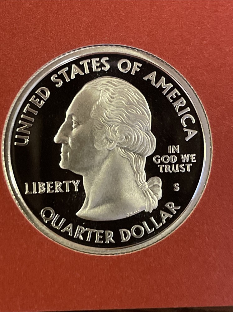 2008-S Oklahoma Silver Proof State Quarter 90% Silver From Proof Set