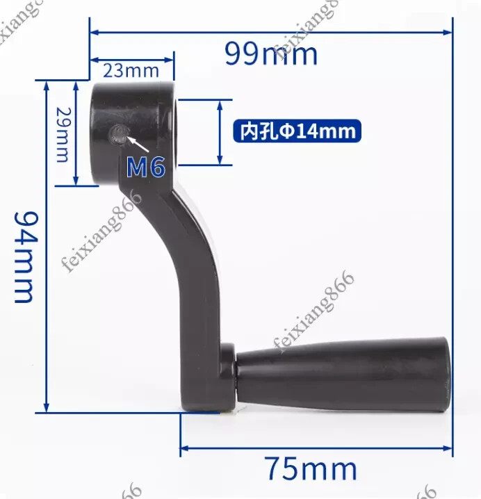 Drill Press Table Crank Handle Raise Lower 14mmFor Delta & More New