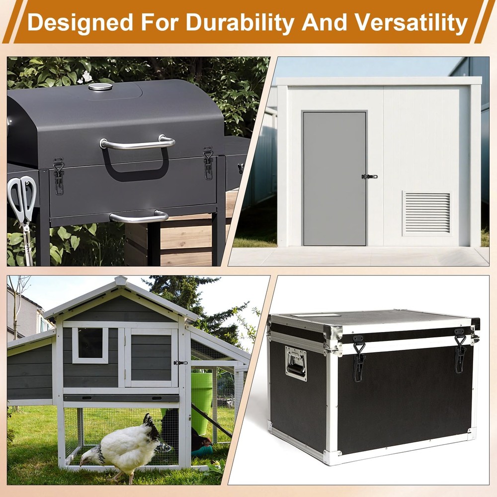 6 Pack Adjustable Toggle Latch Clamp, Upgraded Clamp Black