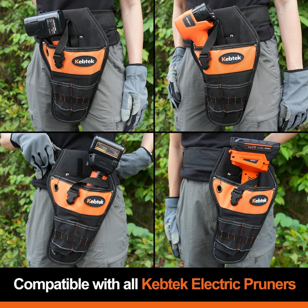 Heavy Duty Construction Tool Belt for Pruning Shear with Battery Pocket Tool ...
