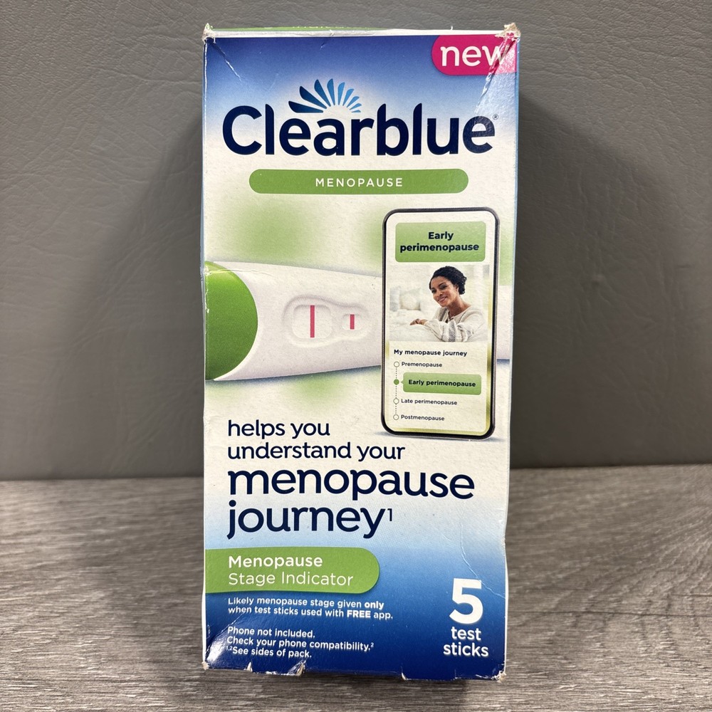 Clearblue Menopause Stage Indicator - 5 Test Sticks Exp 02/26 New!