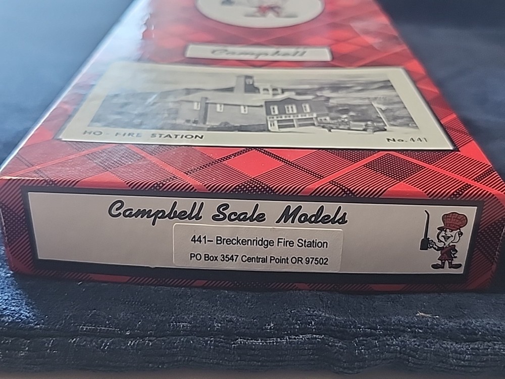 Campbell Scale Models 441, Fire Station, HO Scale, New, Builders Kit