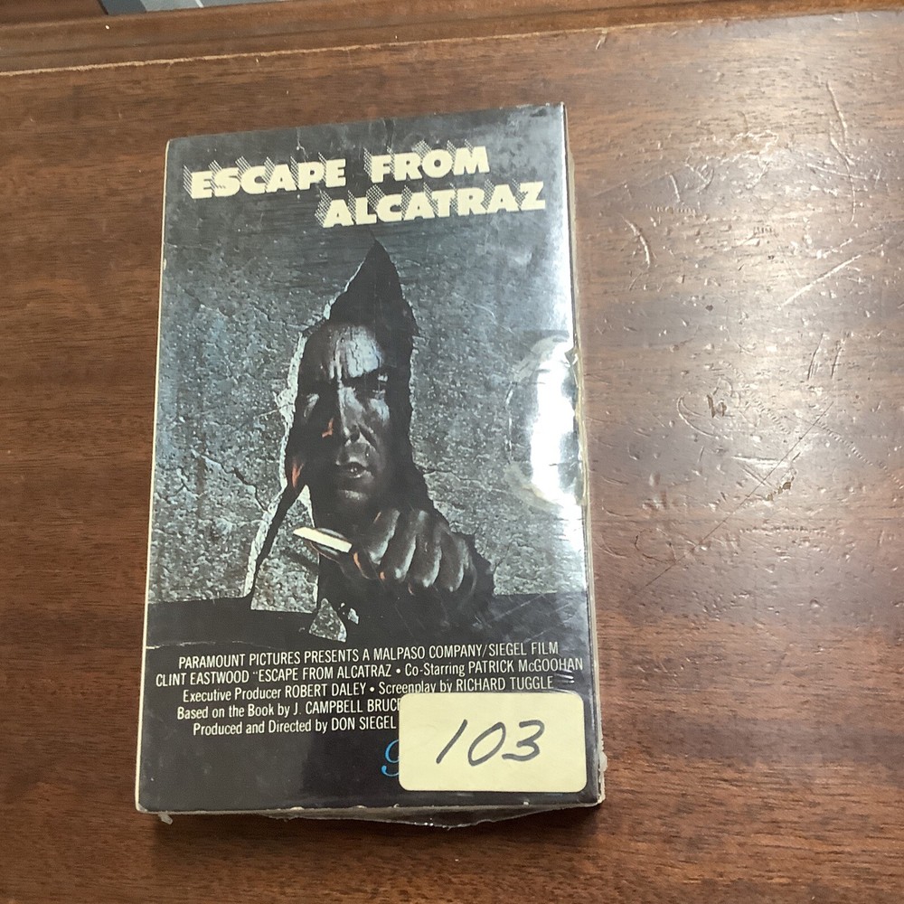 Escape From Alcatraz. Betamax. Paramount.