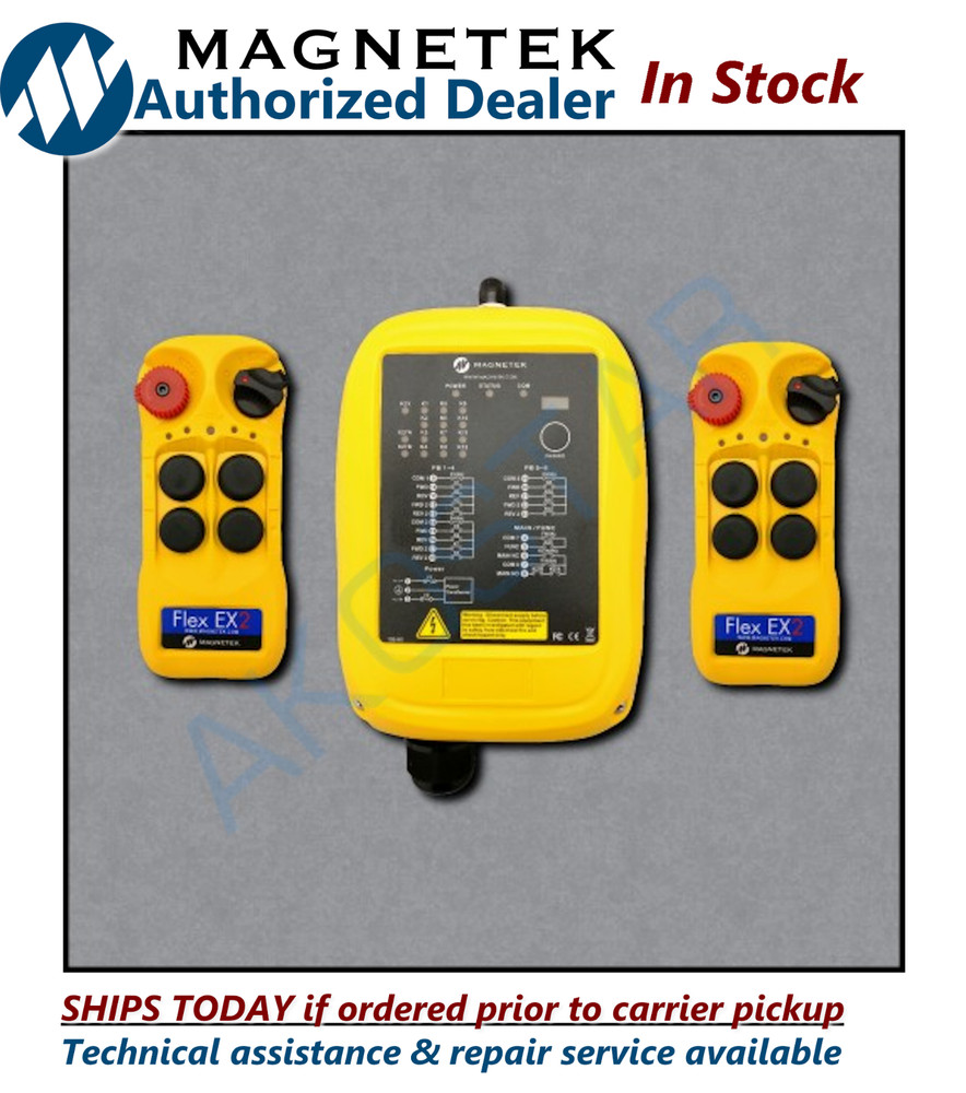 FLEX-4EX2-14-2T - Magnetek Flex 4EX2, 9-36Vdc, w/2-TXRadio Remote Control system