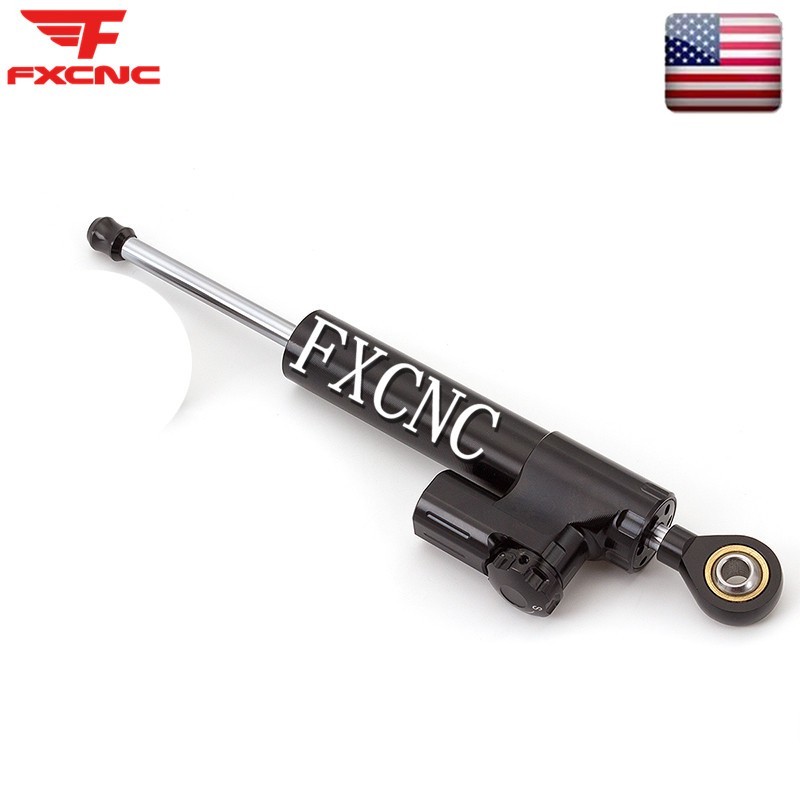 Black Steering Damper Stabilizer & Mounting Bracket Kit For Ducati Monster 696