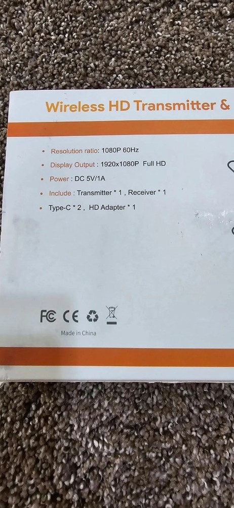 Wireless HD Transmitter & Receiver Kit – 1080P Full HD (Open Box)