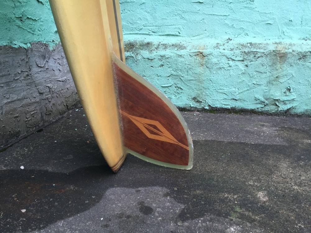 Vintage 1960s Hap Jacobs Longboard Surfboard 9' 5"
