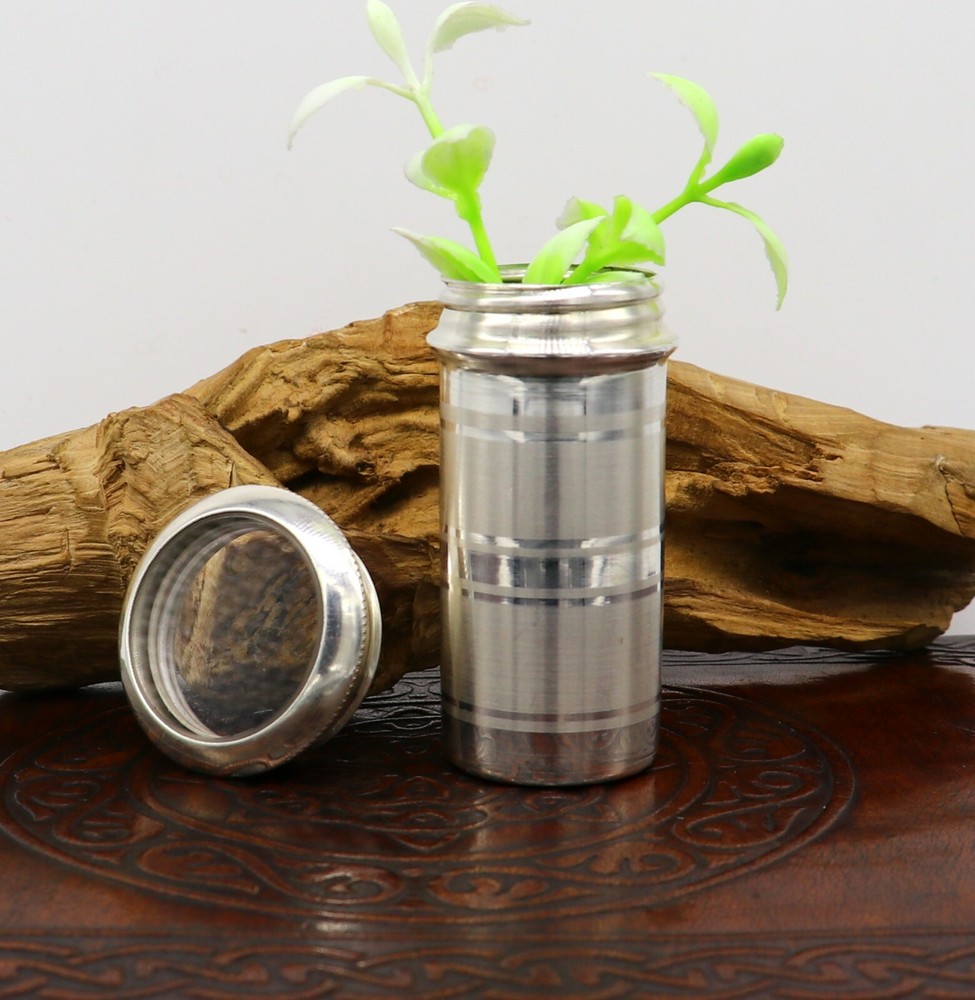 999 fine solid silver handmade small pill box, Tobacco box, storage box su151