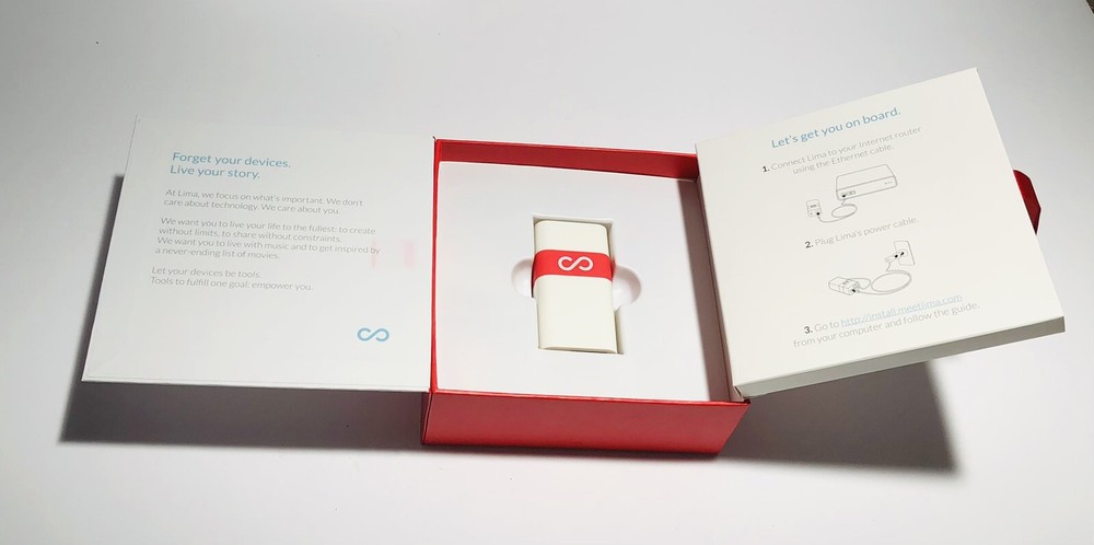 2x Lima Smart Cloud Sharing USB Device + Earphones kickstarter Blue & Red New