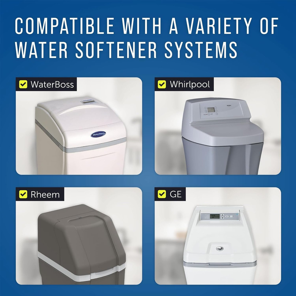 Water Softener Cleaner Solution - 16 Oz (2 Uses) - Recharge Resin, Remove Contam