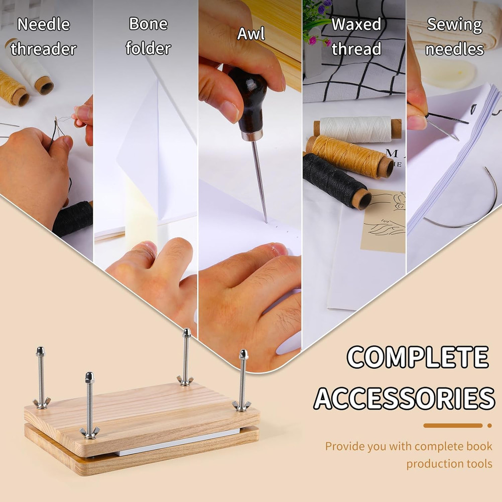 Binding Kits, Bookbinding Supplies, Bookbinding Kit for Beginners Bone Folder To