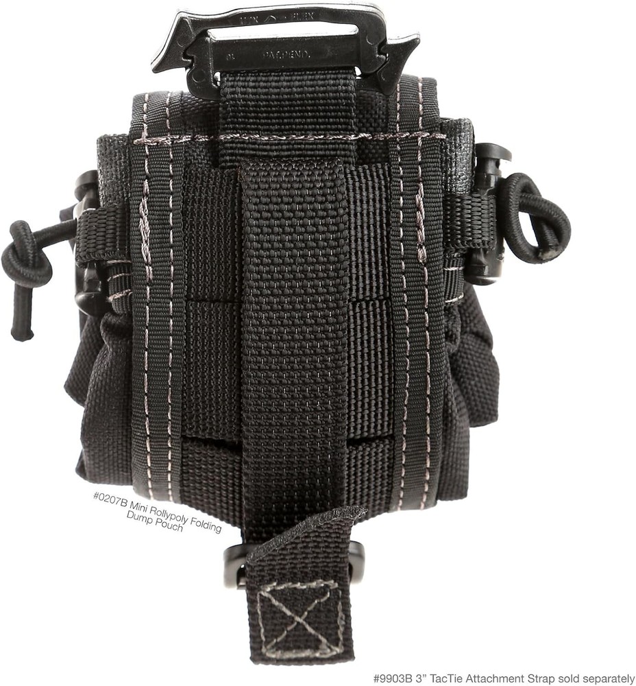 MAXPEDITION Mini Rollypoly Folding Dump Pouch One Size, Black