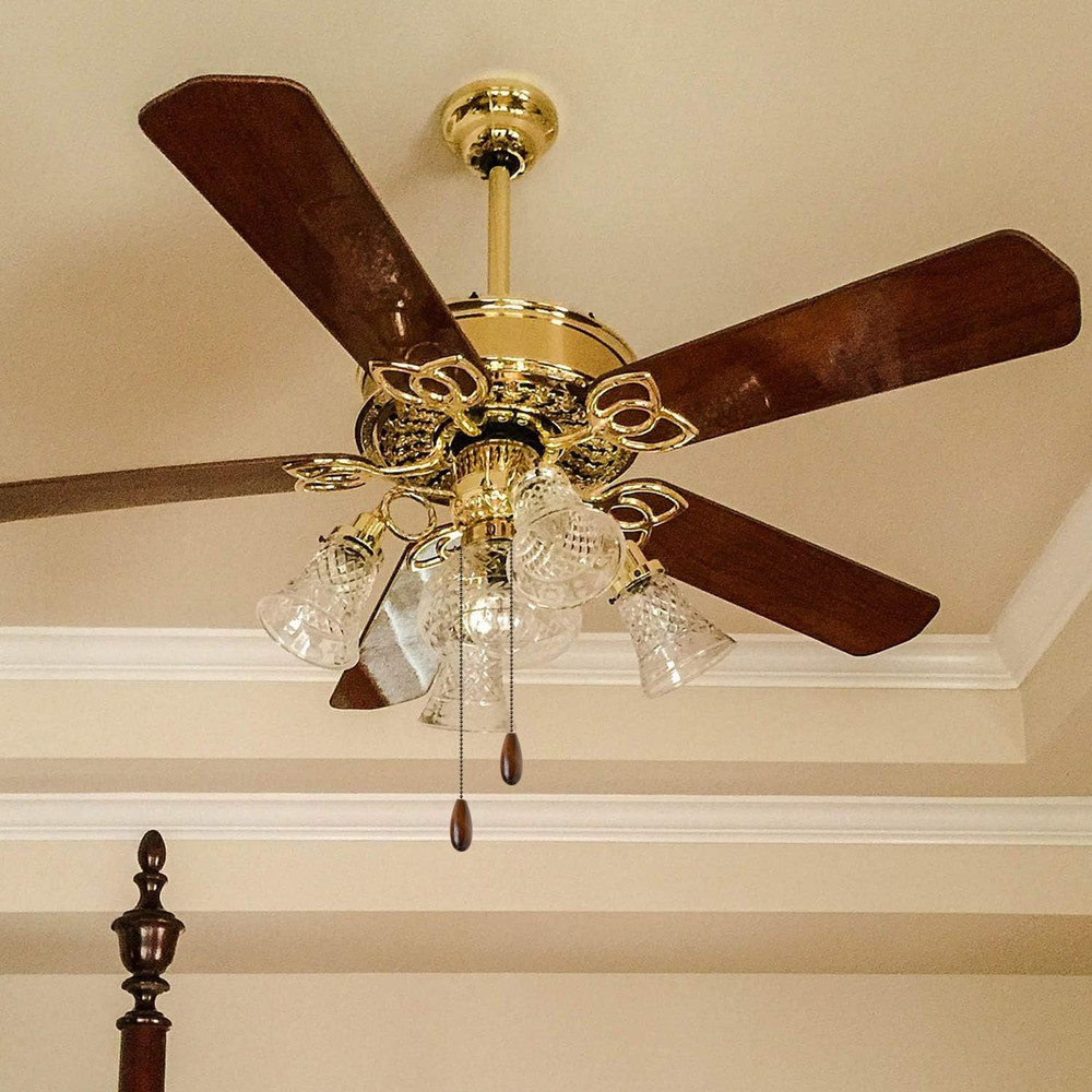 8 Pieces Ceiling Fan Pull Chains Extender Wooden Pendant Pull Chain Extension fo
