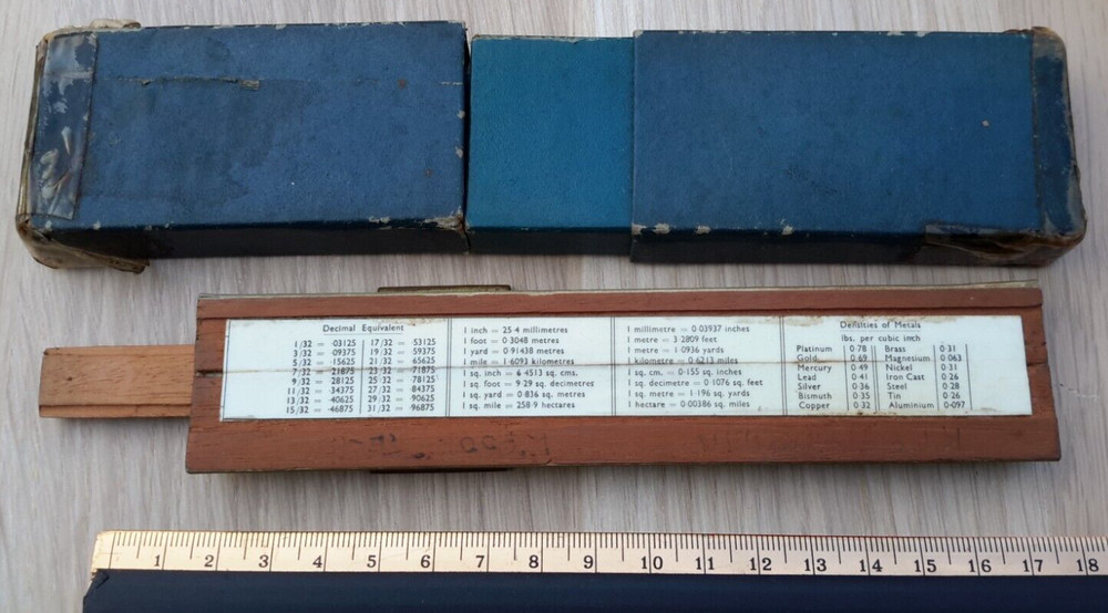 VINTAGE CLASSIC SERIES ELEVEN SLIDE RULE - BOXED