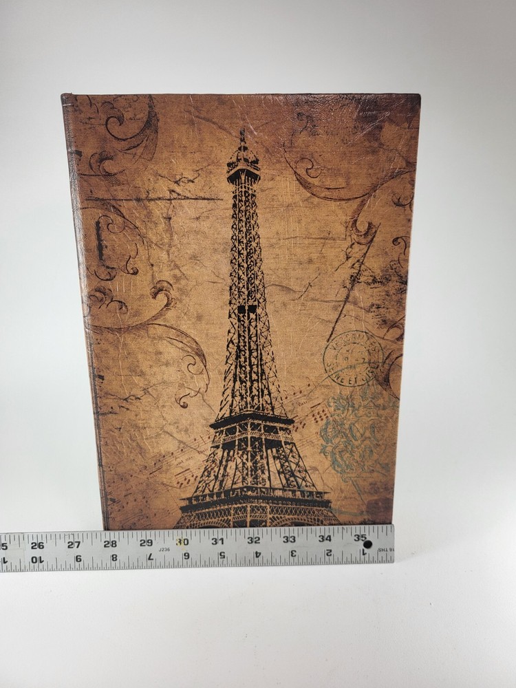 PARIS Eiffel Tower Wood Decorative Keepsake Storage Box 12” X 8” X 3"