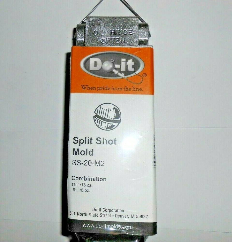 1127 DO-IT Split Shot  Sinker Mold 1/16, 1/8 oz
