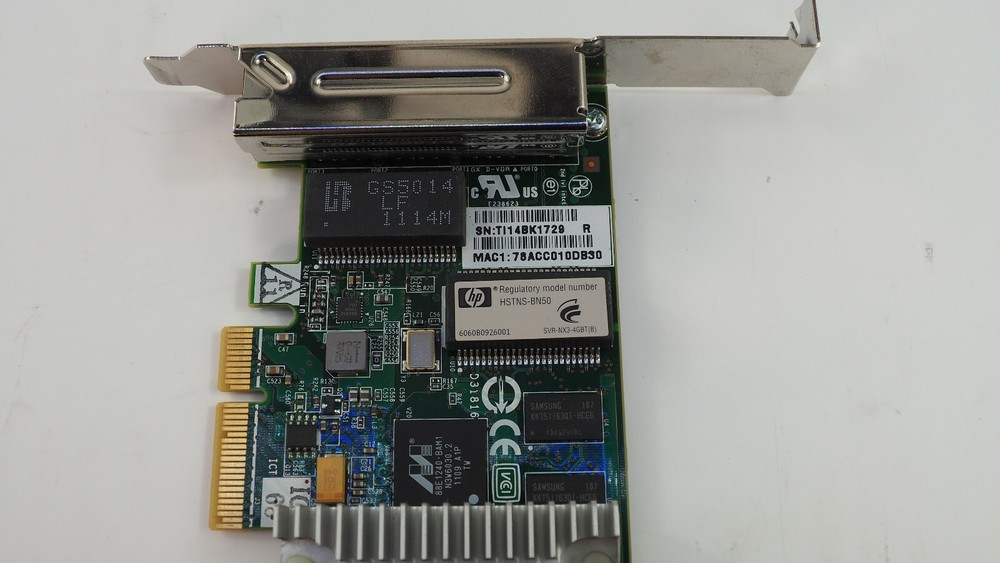 HP NC375T PCIe QUAD PORT GIGABIT SERVER ADAPTER