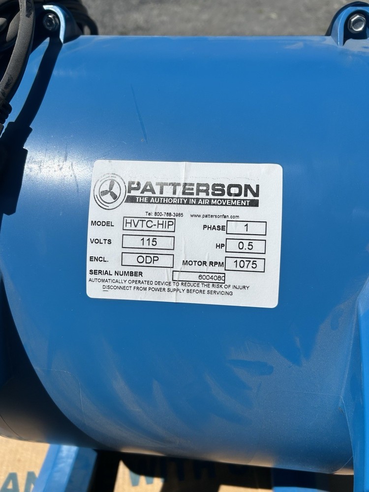 Patterson Hvtc Dock Fan HVTC-HIP