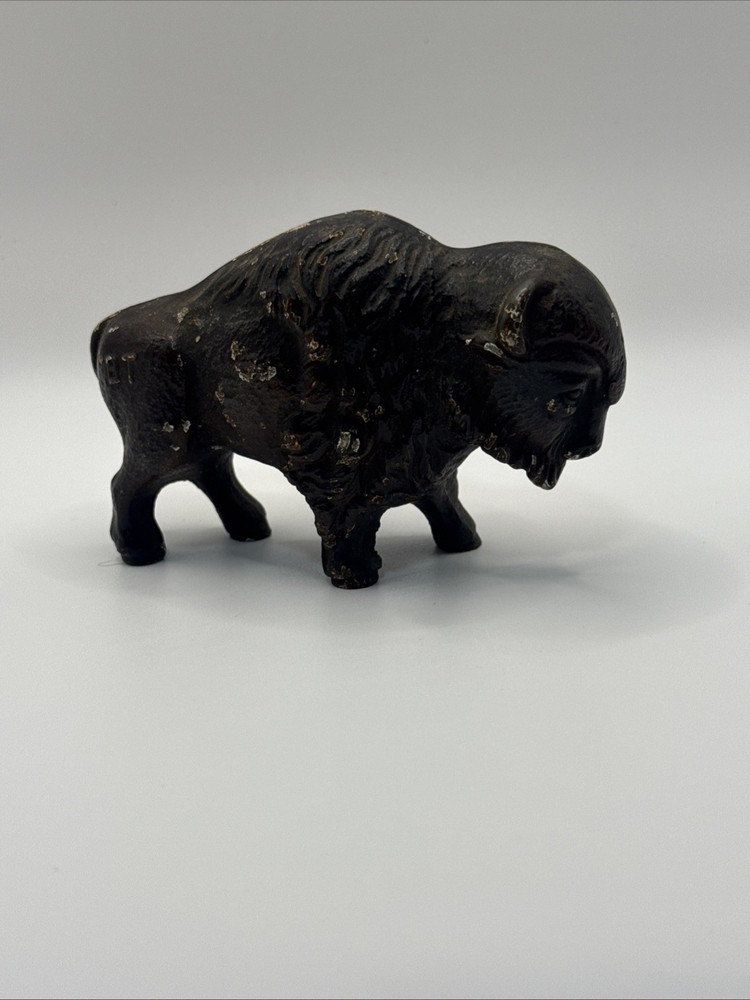 Antique Cast Iron Bull Statue HEAVY