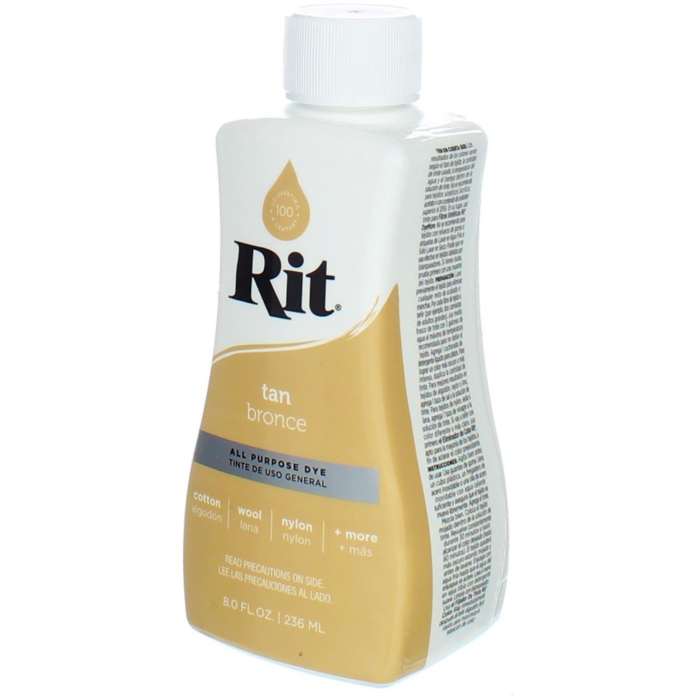 Rit All-Purpose Liquid Dye, Tan, 8 fl oz