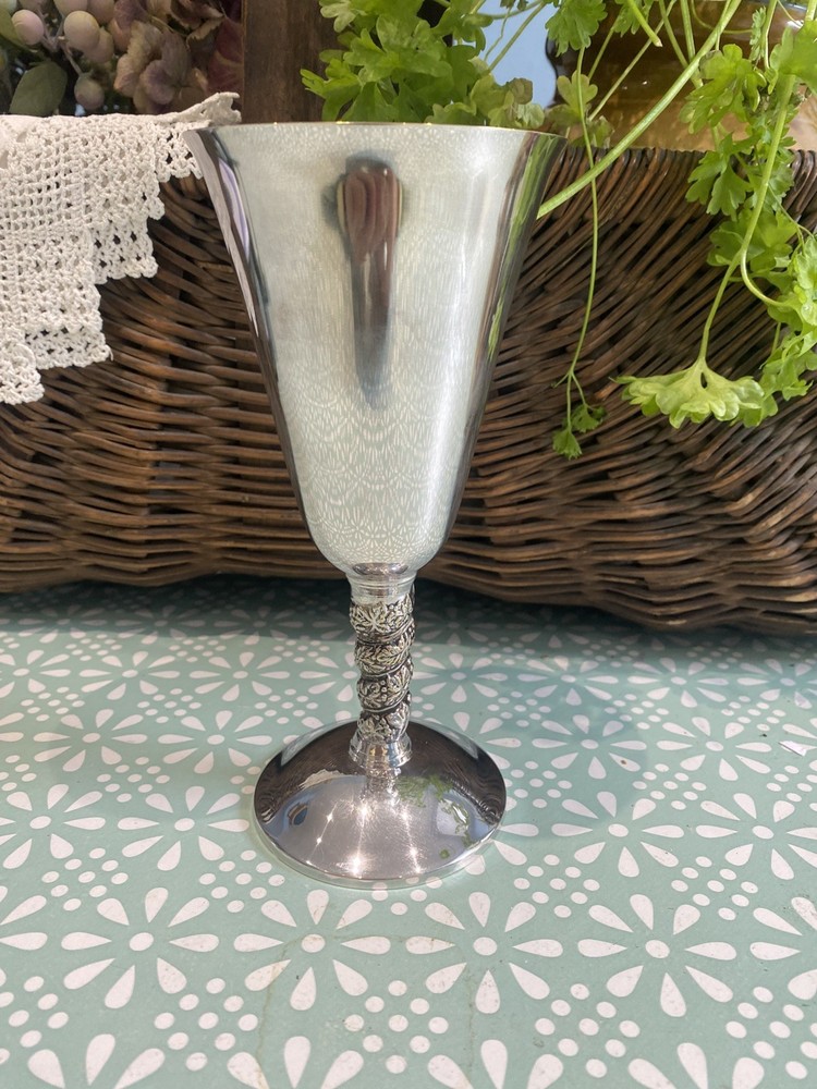 Vintage Silver Plate Goblet Made In Spain Plator