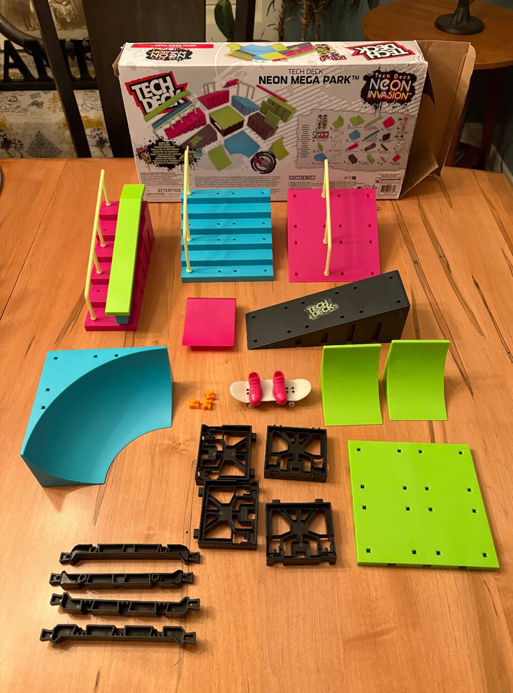 Tech Deck Neon Invasion Mega Park Replacement Parts - Incomplete
