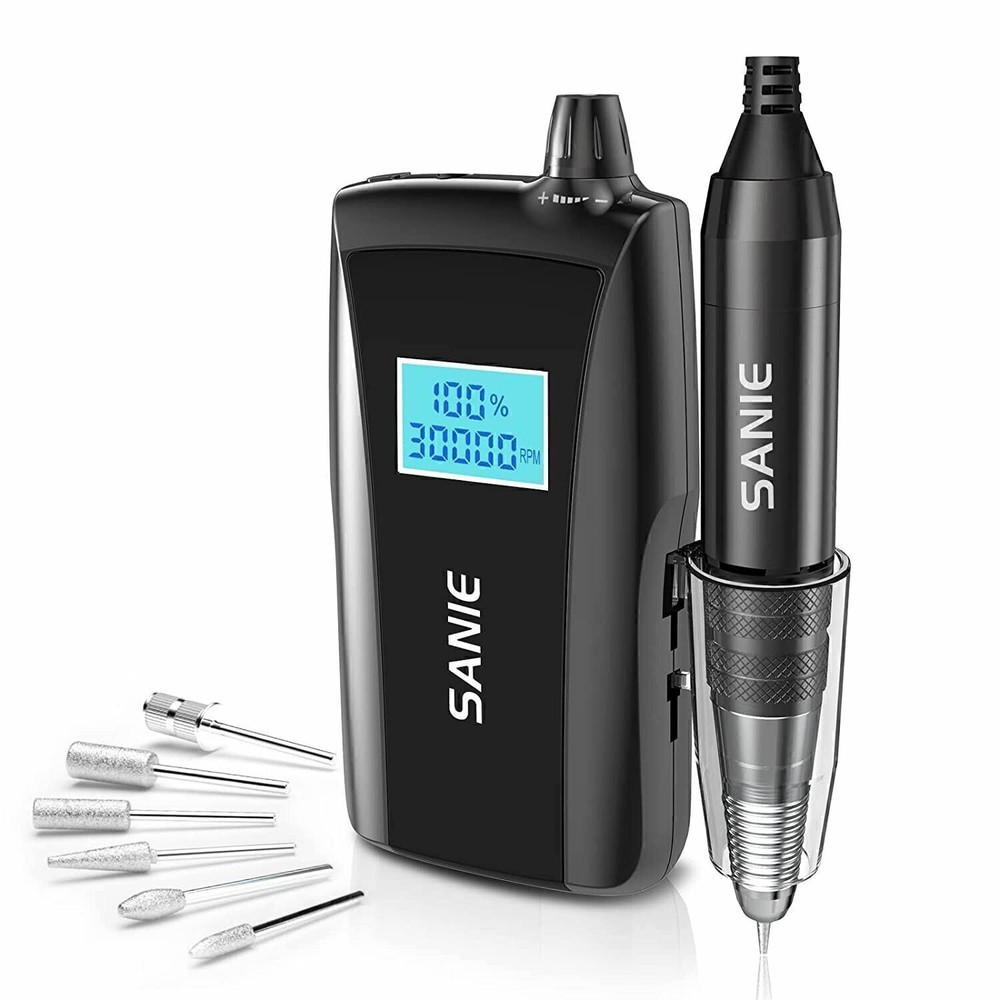 Professional Electric Nail Drill Machine - Portable, Low Noise, Sander File Kit