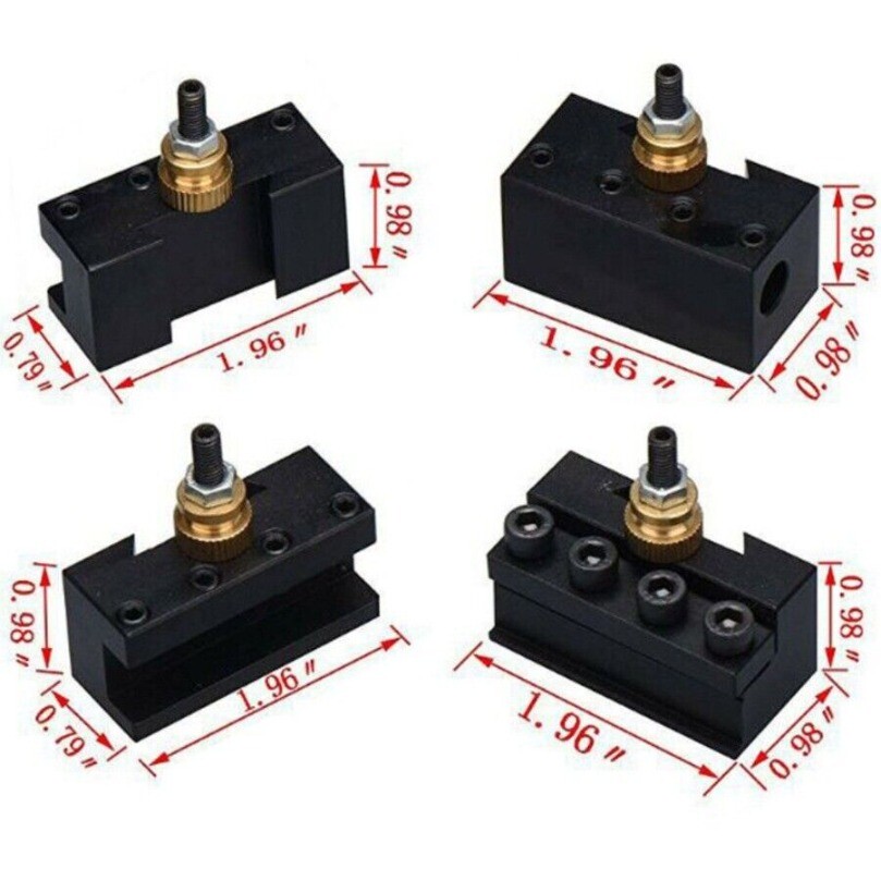 10 PCS Lathe Change Tool Post & Holders Multifid Tool  Tooling Package