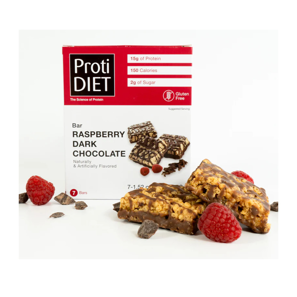 ProtiDiet Raspberry Dark Chocolate Bar