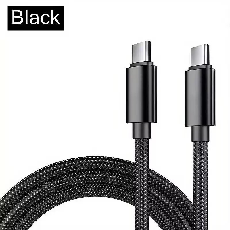 1PC NEW C-TYPE-C (BLACK) Charging Data SYNC Charger Cable Cord Fast Ship