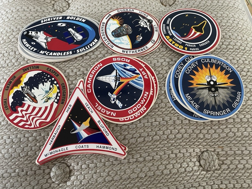 Space Shuttle Patch Decals Selling Individually , See Description To Missions