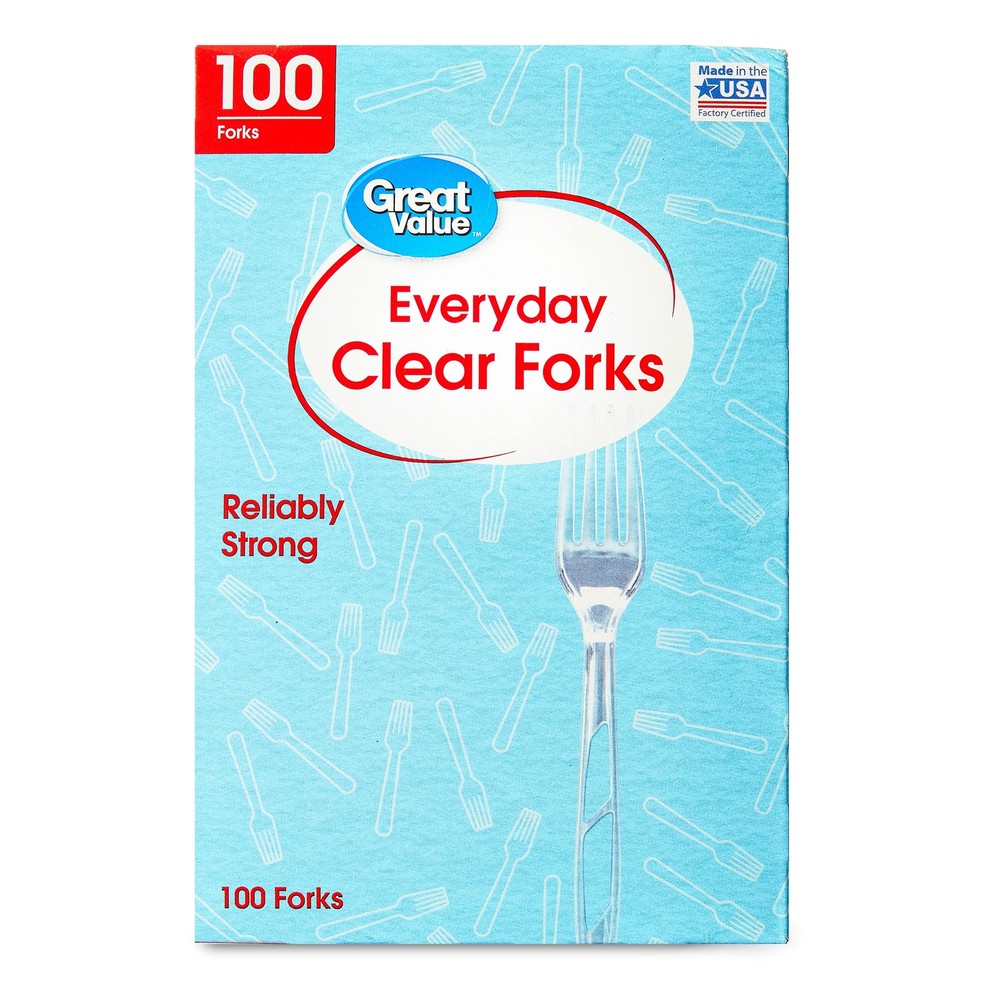 Everyday Clear Forks, 100 Count