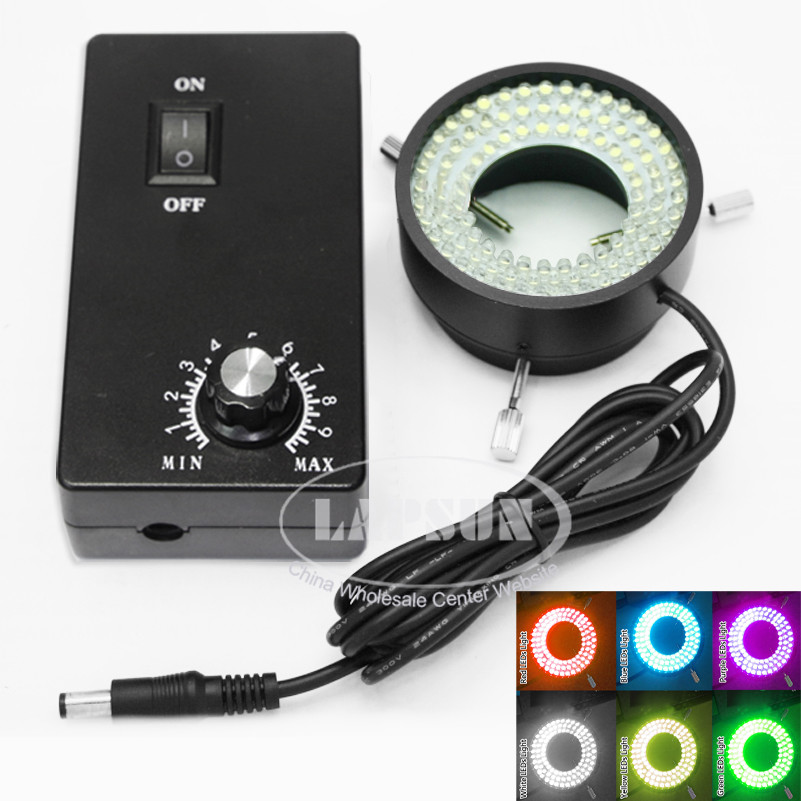 10W 96 LED Ring Light Illuminator Industry Lamp Fo Industry Microscope Camera V2