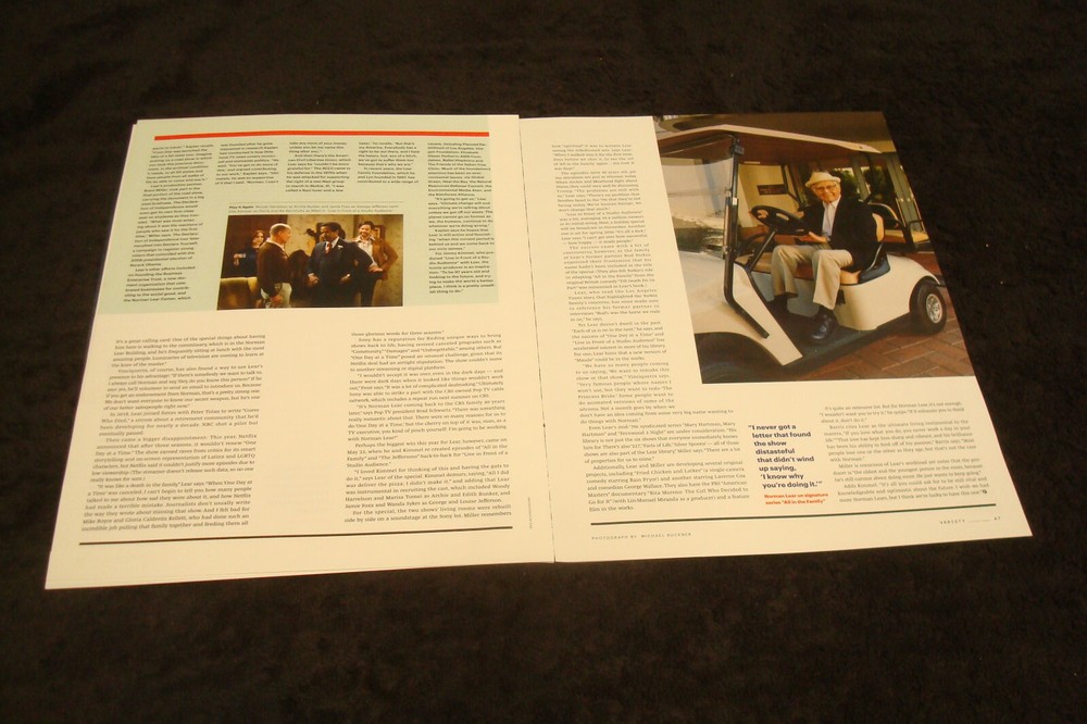 NORMAN LEAR article for Creative Conscience Award & DAVID E. KELLY Ally McBeal