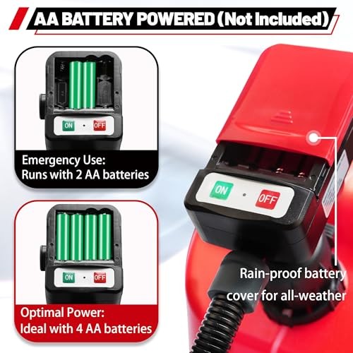 Fuel Transfer Pump Battery Powered With Automatic Stop Nozzle: 3 Adapters for