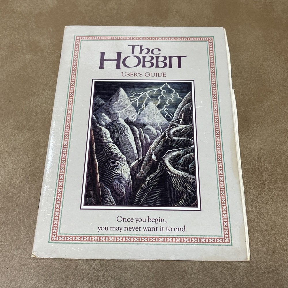 The Hobbit Users Guide Only Commodore 64 No Disc