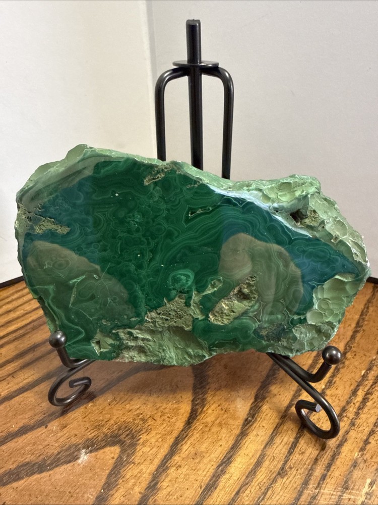 Malachite Slab With Stand