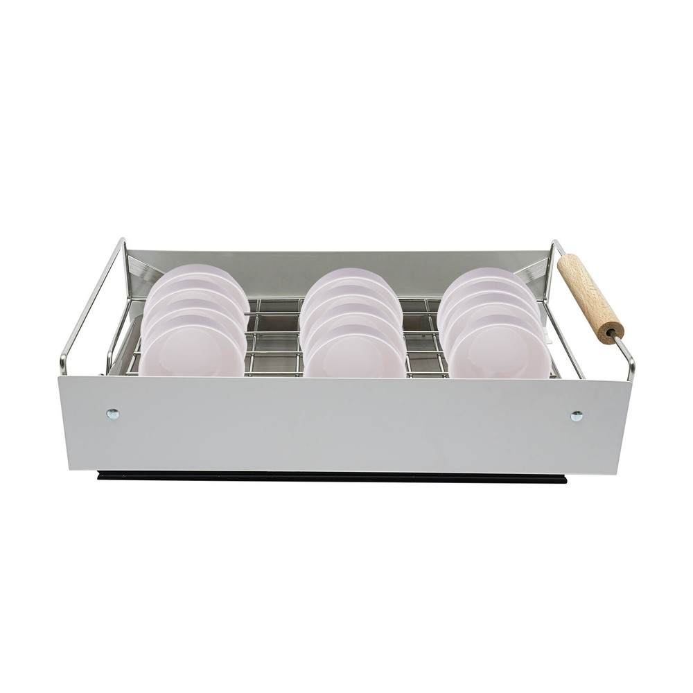 Kitchen Cabinet Organizer Pull Out Drawer Bottom-Mounted Slide Out Storage Shelf