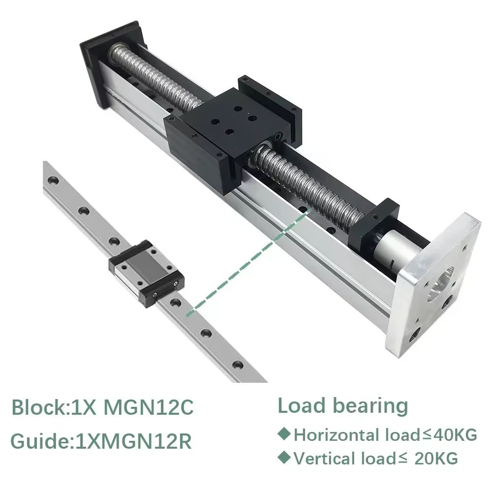 Mini Fully Enclosed Ballscrew Linear stage CNC Kit,Dustproof CNC Sliding Table